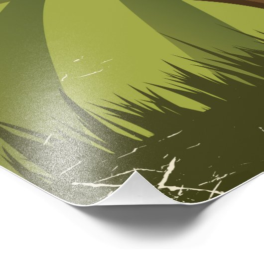 Golf Vintag Style Poster (Ecke)