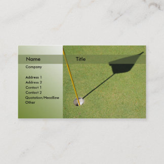 Golf Visitenkarte