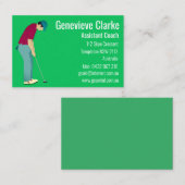 Golf Visitenkarte (Vorne/Hinten)