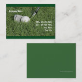 Golf Visitenkarte (Vorne/Hinten)