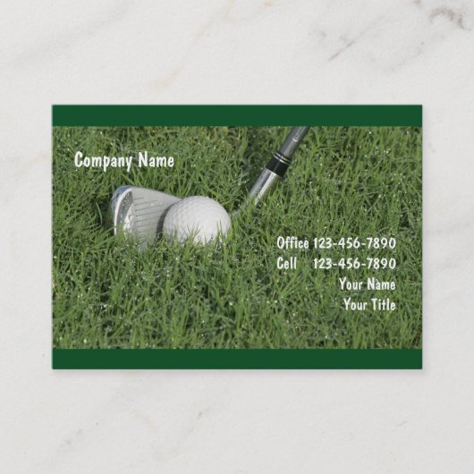 Golf Visitenkarte (Vorderseite)