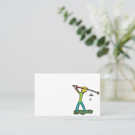 Golf Visitenkarte (Stehend Vorderseite)