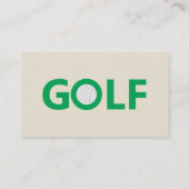 Golf Visitenkarte (Rückseite)