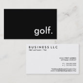 golf. visitenkarte (Vorne/Hinten)