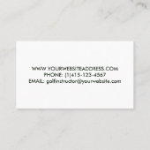 GOLF-VISITENKARTE, GOLF-LEHRER-VISITENKARTE VISITENKARTE (Rückseite)