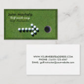 GOLF-VISITENKARTE, GOLF-LEHRER-VISITENKARTE VISITENKARTE (Vorne/Hinten)