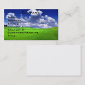 Golf-Visitenkarte Visitenkarte (Vorne/Hinten)