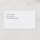 Golf-Visitenkarten Visitenkarte (Rückseite)