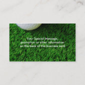 Golf-Visitenkarten Visitenkarte (Rückseite)