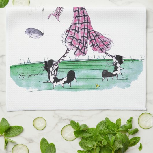 Golf-voller Schwung, tony fernandes Handtuch (Gefaltet)