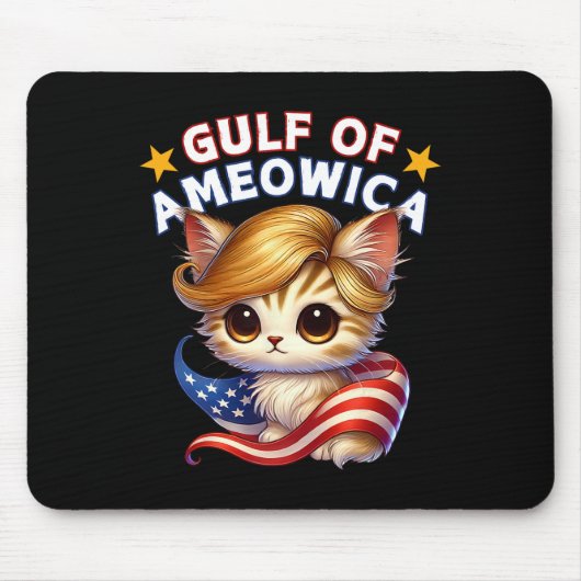 Golf von Ameowica Amerika Mexiko Trump Haar Katzen Mousepad (Vorne)