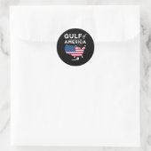 Golf von Amerika 1 Runder Aufkleber (Tasche)