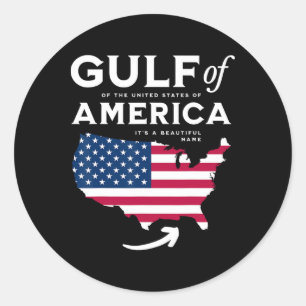 Golf von Amerika 1 Runder Aufkleber