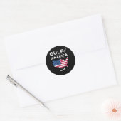 Golf von Amerika 1 Runder Aufkleber (Umschlag)
