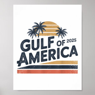 Golf von Amerika 2025 Retro Vintage amerikanische Poster