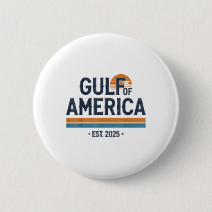 Golf von Amerika 2025 Vintage amerikanische Flagge Button