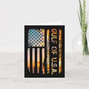 Golf von Amerika 2025 Vintager amerikanischer Flag Karte