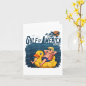 Golf von Amerika Est 2025 4. Juli Funny Trum Karte (Gelbe Blume)