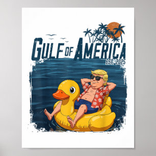 Golf von Amerika Est 2025 4. Juli Funny Trum Poster