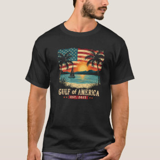 Golf von Amerika Est 2025 American Flag Golf of Am T-Shirt