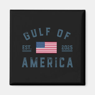 Golf von Amerika Est 2025 Amerikanische Fahne Golf Magnet