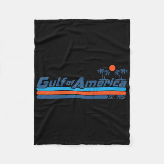 Golf von Amerika Est 2025 Amerikanische Flagge Gol Fleecedecke