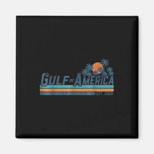 Golf von Amerika Est 2025 Amerikanische Flagge Gol Magnet
