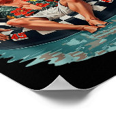 Golf von Amerika Est 2025 Amerikanische Flagge Gol Poster (Ecke)