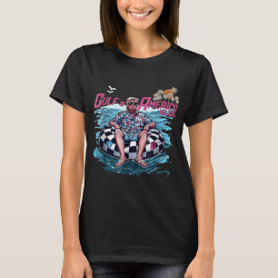Golf von Amerika Est 2025 Amerikanische Flagge Gol T-Shirt
