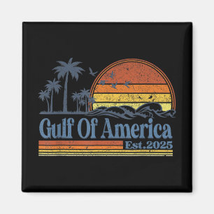 Golf von Amerika Est 2025 Retro Vintag Beach 1 Magnet