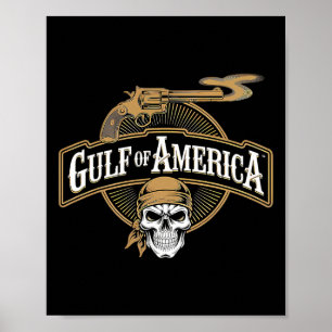 Golf von Amerika Est 2025 Retro Vintag Beach 5 Poster