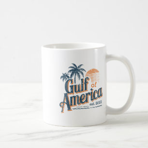 Golf von Amerika Est 2025 Retro Vintager Strand Kaffeetasse