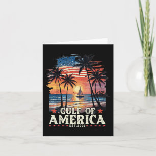 Golf von Amerika Est 2025 Retro Vintager Strand Karte