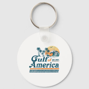 Golf von Amerika Est 2025 Retro Vintager Strand Schlüsselanhänger