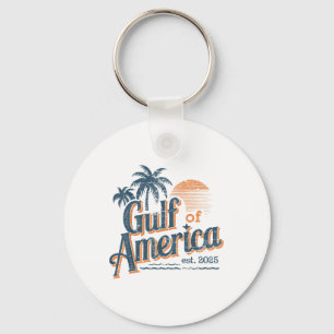 Golf von Amerika Est 2025 Retro Vintager Strand Schlüsselanhänger