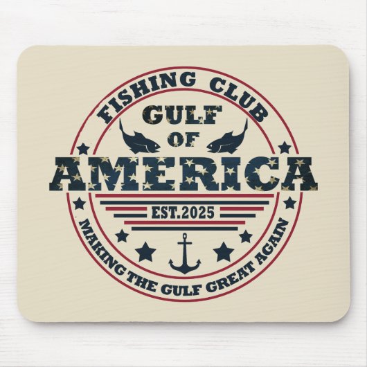 Golf von Amerika Fischerclub Amerikanisch patrioti Mousepad (Vorne)