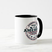 Golf von Amerika Fischerclub Amerikanisch patrioti Tasse (VorderseiteRechts)