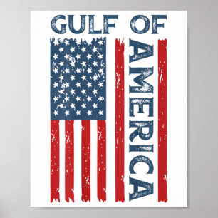 Golf von Amerika Funny America American Flag (auf Poster