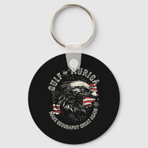 Golf von Amerika Funny Golf of America Patriotic Schlüsselanhänger