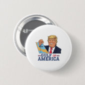 Golf von Amerika Funny Golf von Mexiko 4. Juli Button (Vorne & Hinten)