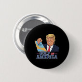 Golf von Amerika Funny Golf von Mexiko 4. Juli Button (Vorne & Hinten)