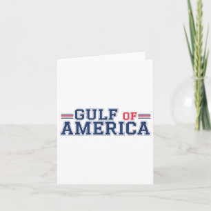 Golf von Amerika Funny Golf von Mexiko 4. Juli Karte