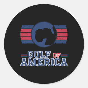 Golf von Amerika Funny Golf von Mexiko 4. Juli Runder Aufkleber
