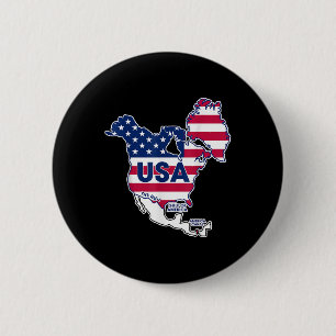 Golf von Amerika Funny Golf von Mexiko Flagge der  Button