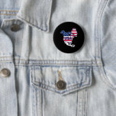Golf von Amerika Funny Golf von Mexiko Flagge der  Button (Beispiel)