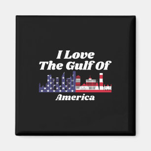 Golf von Amerika Funny Golf von Mexiko Flagge der  Magnet