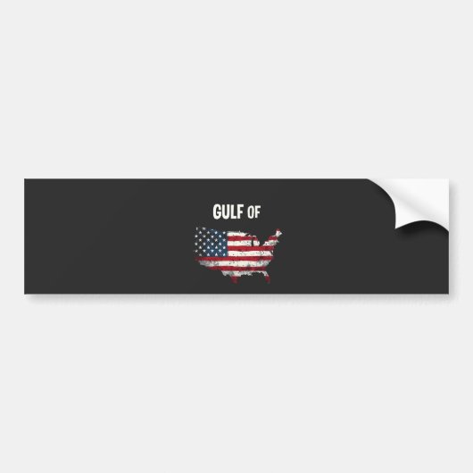 Golf von Amerika Funny Trump USA Map Flag Autoaufkleber (Vorne)