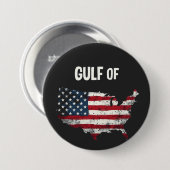 Golf von Amerika Funny Trump USA Map Flag Button (Vorne & Hinten)