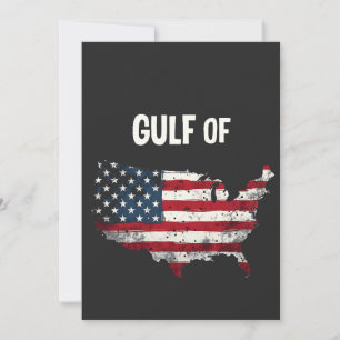 Golf von Amerika Funny Trump USA Map Flag Dankeskarte