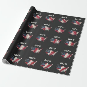 Golf von Amerika Funny Trump USA Map Flag Geschenkpapier